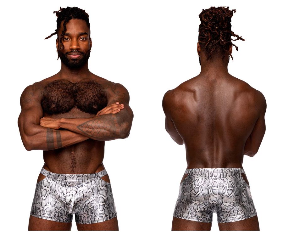Daddy DDG013 Low Rise Multi-Color Boxer Brief Trunk Underwear Grey Plu