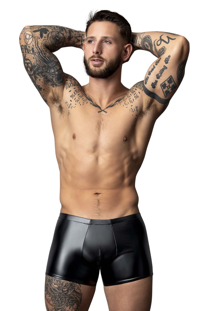 Male Power 153-301 Liquid Onyx 2.0 Male Wetlook Pouch Short Black