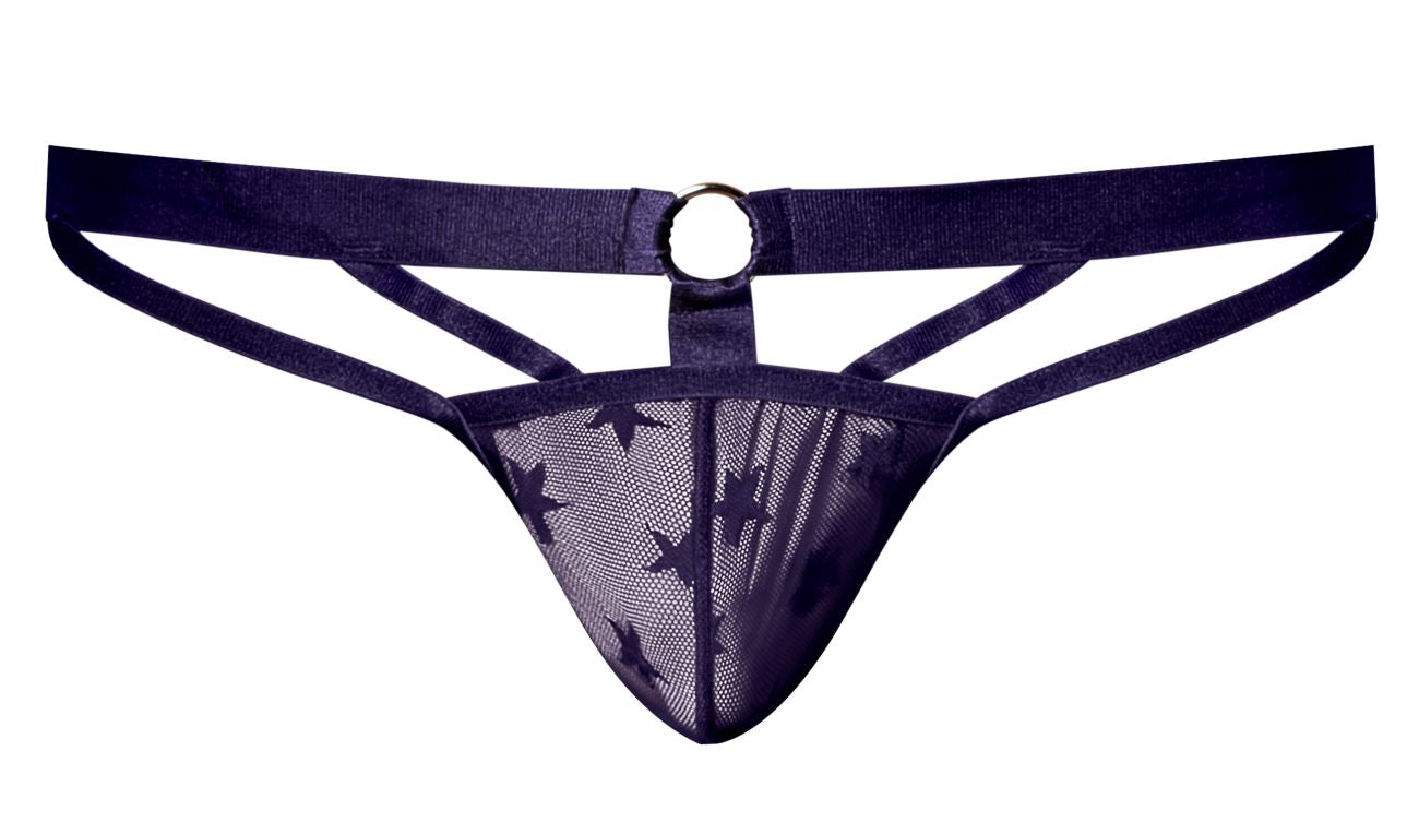 Male Power 386-291 Love Star Jock with Ring Purple