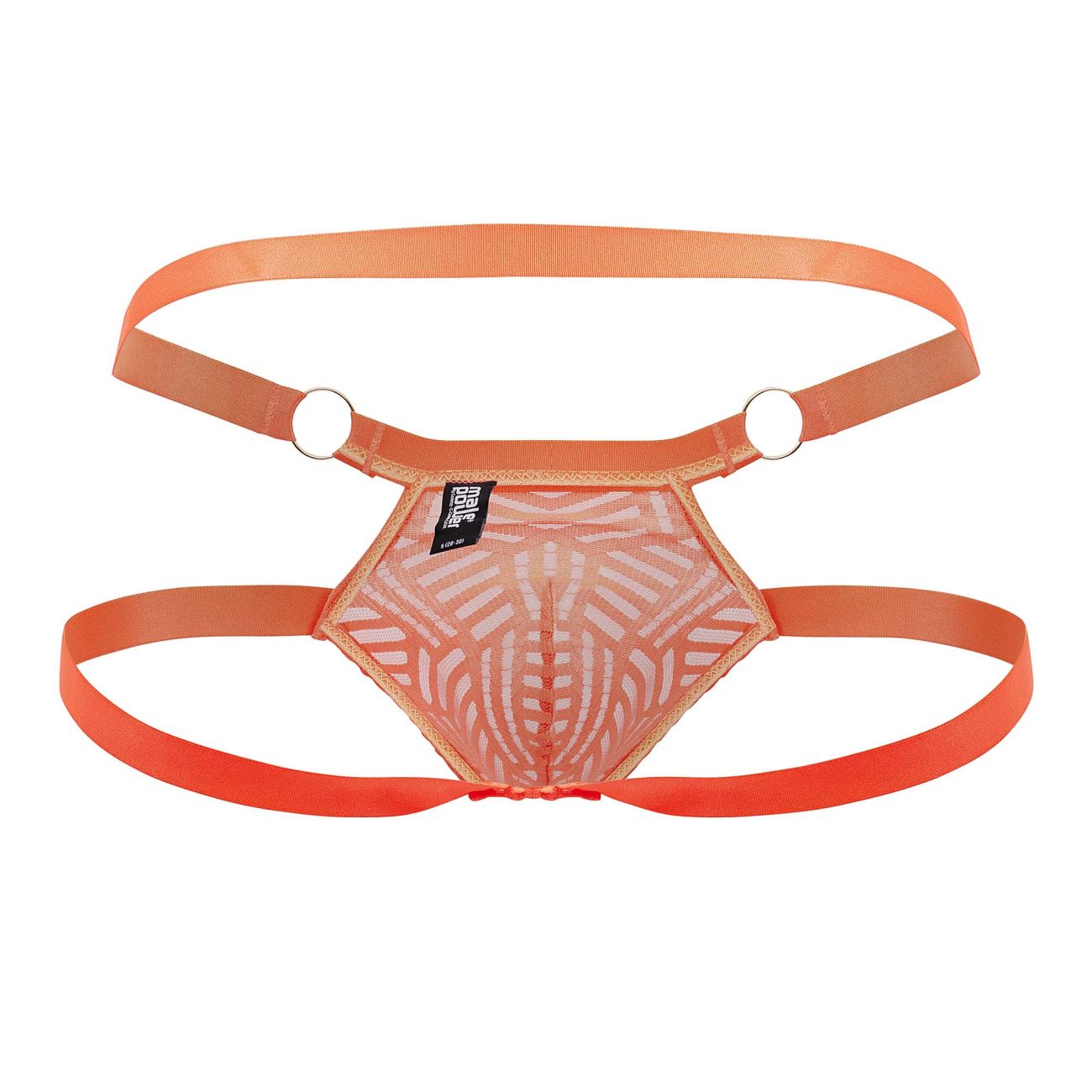 Male Power 387-284 Rude Awakening Ring Jock Neon Orange