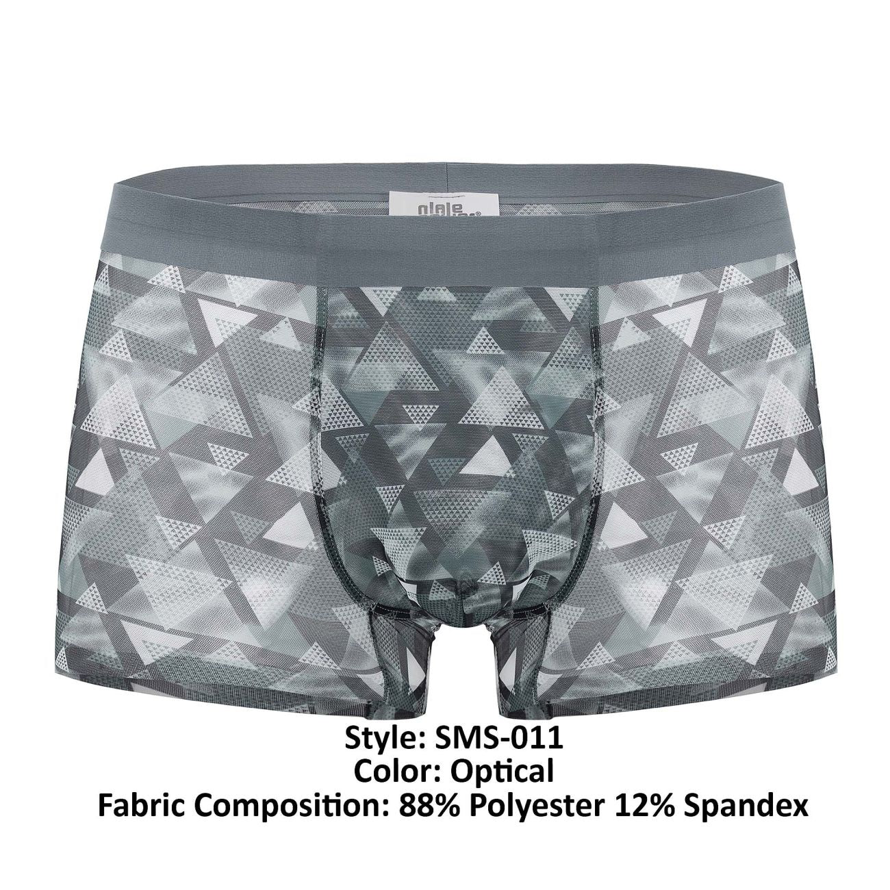 Male Power SMS-011 Sheer Prints Seamless Short Optical