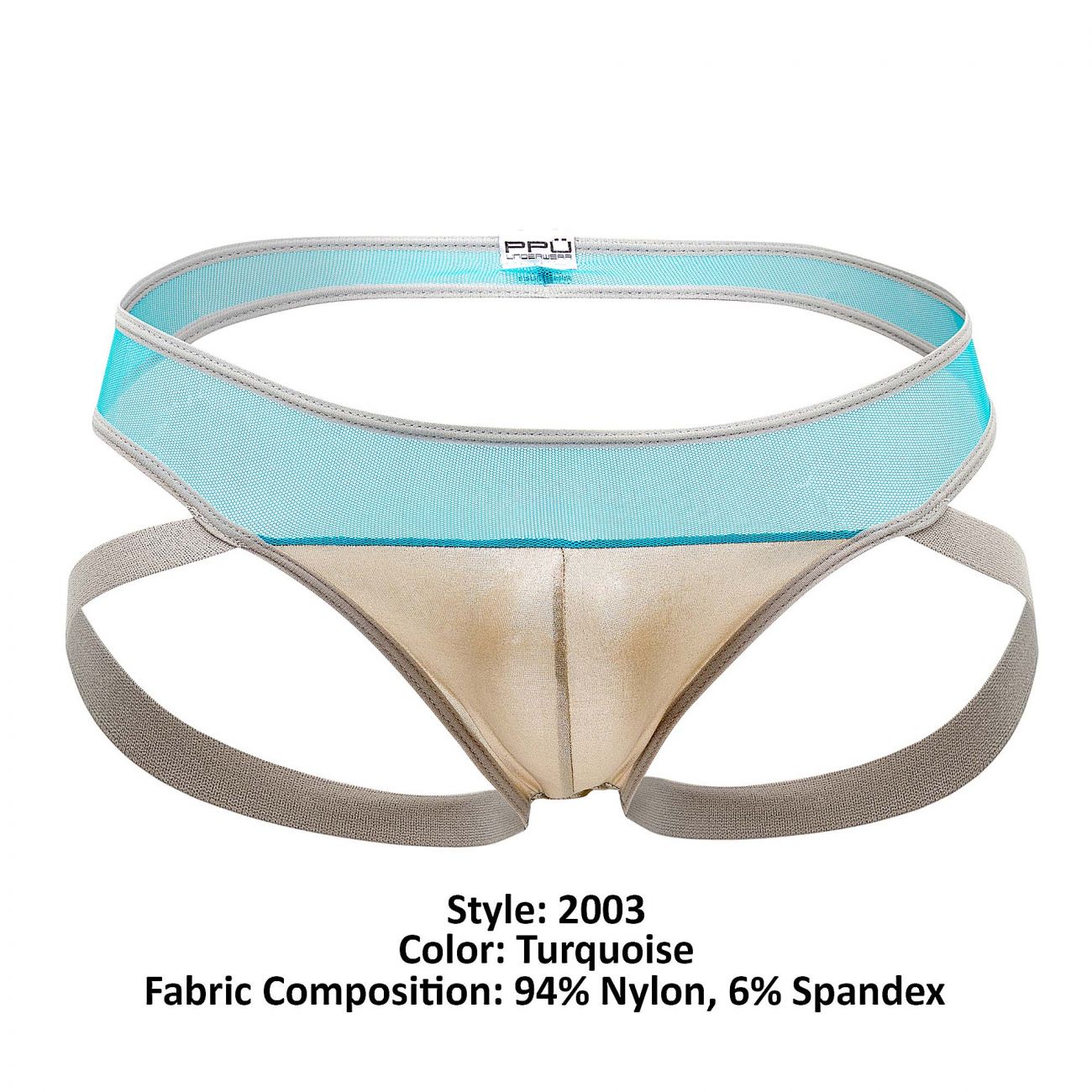 PPU 2003 Jockstrap Turquoise