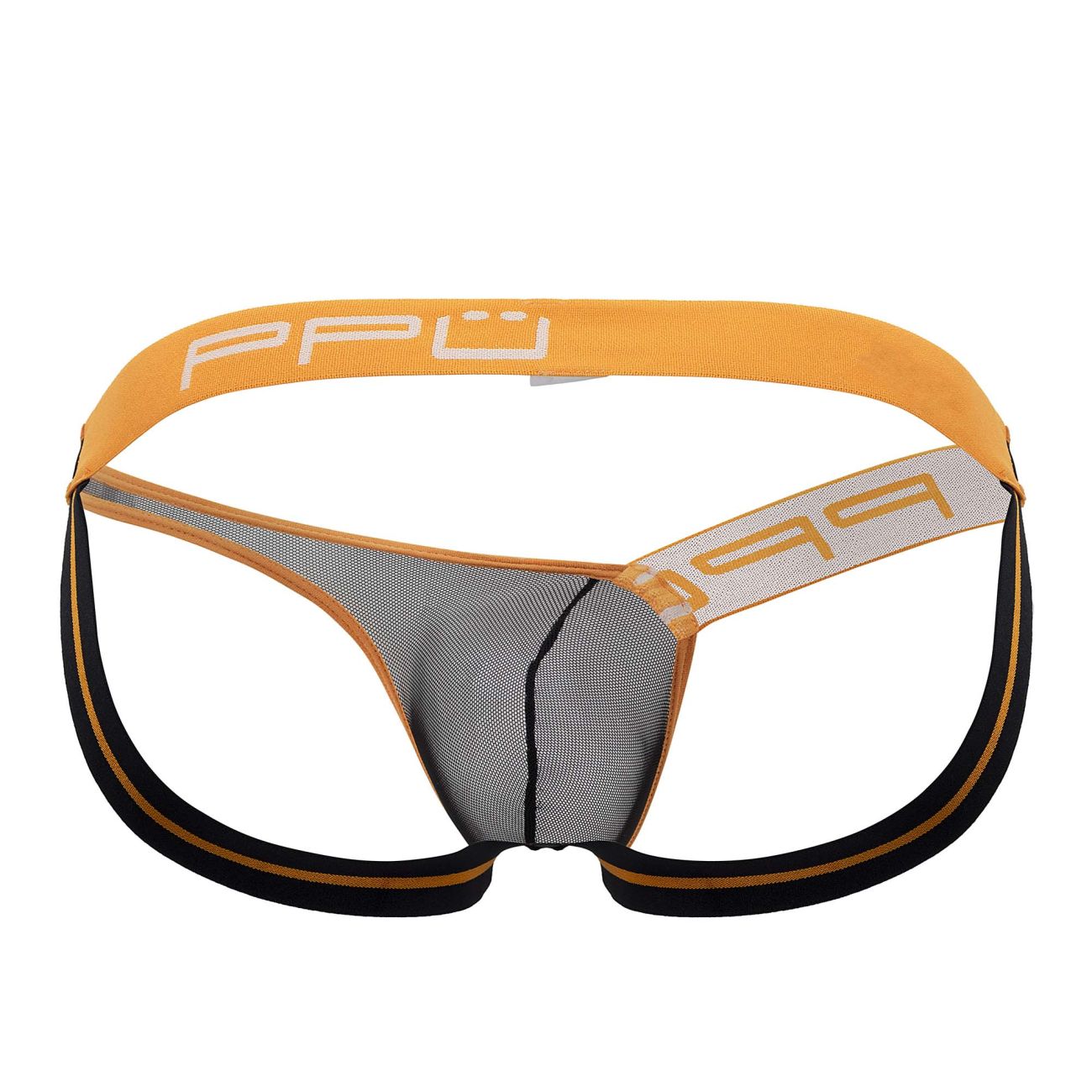 PPU 2308 One Side Mesh Jockstrap Orange