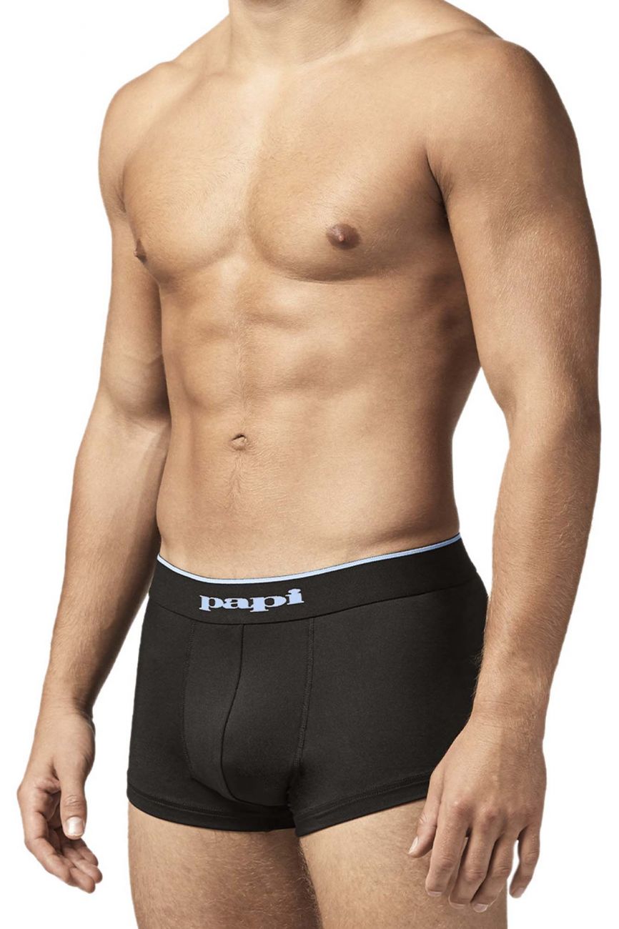 Papi UMPA048 Microflex Brazilian Trunks Blue-Texture