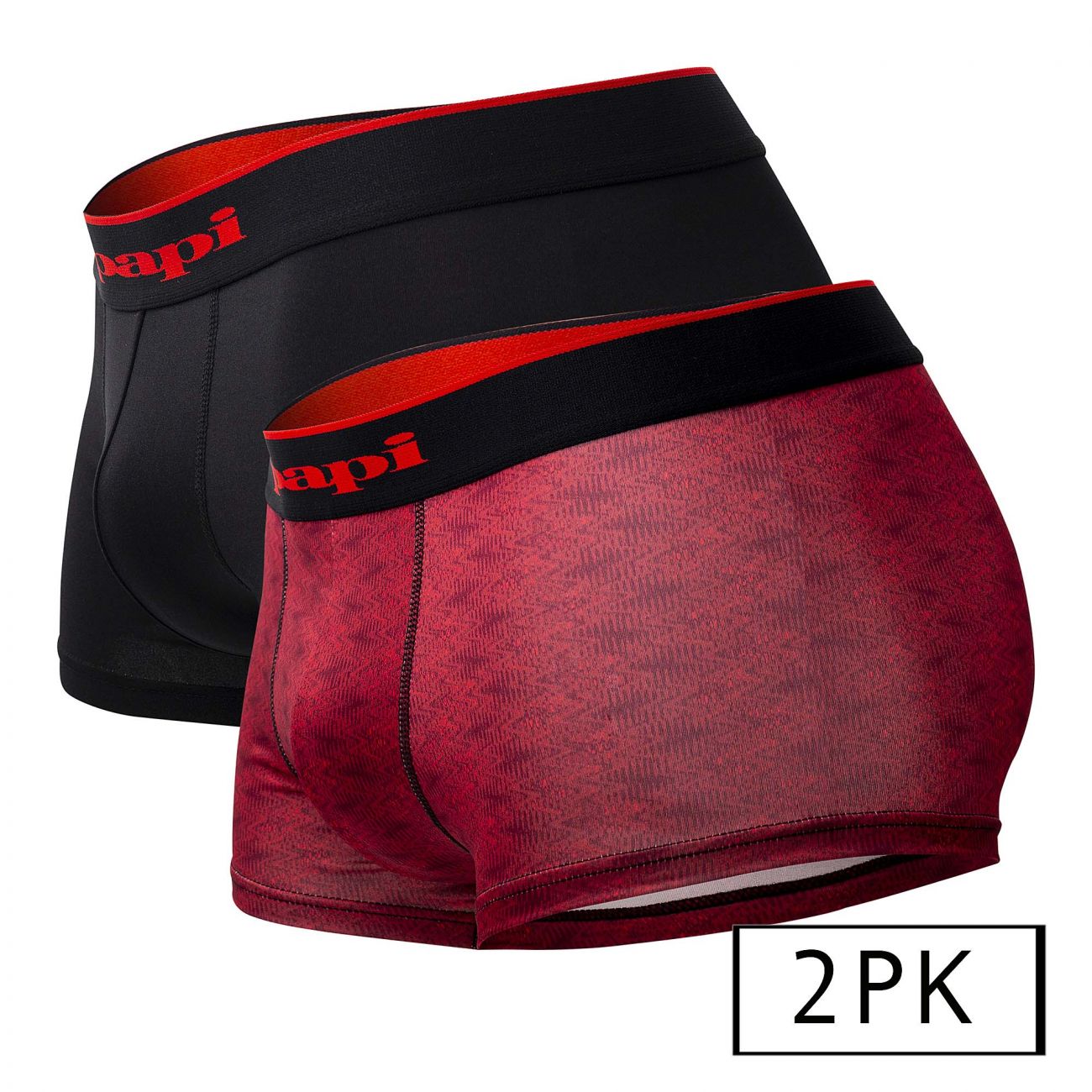 Papi UMPA048 Microflex Brazilian Trunks Red-Graphic