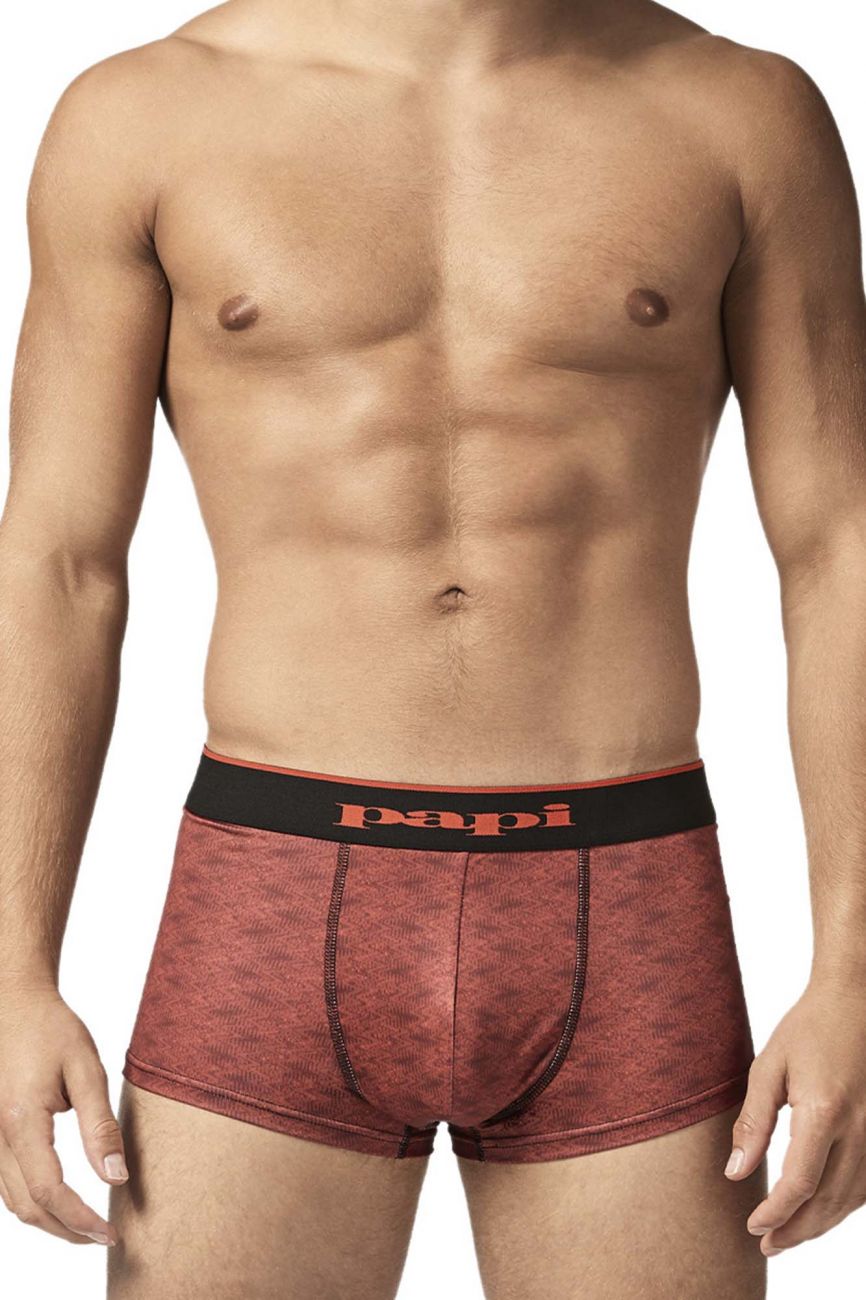 Papi UMPA048 Microflex Brazilian Trunks Red-Graphic