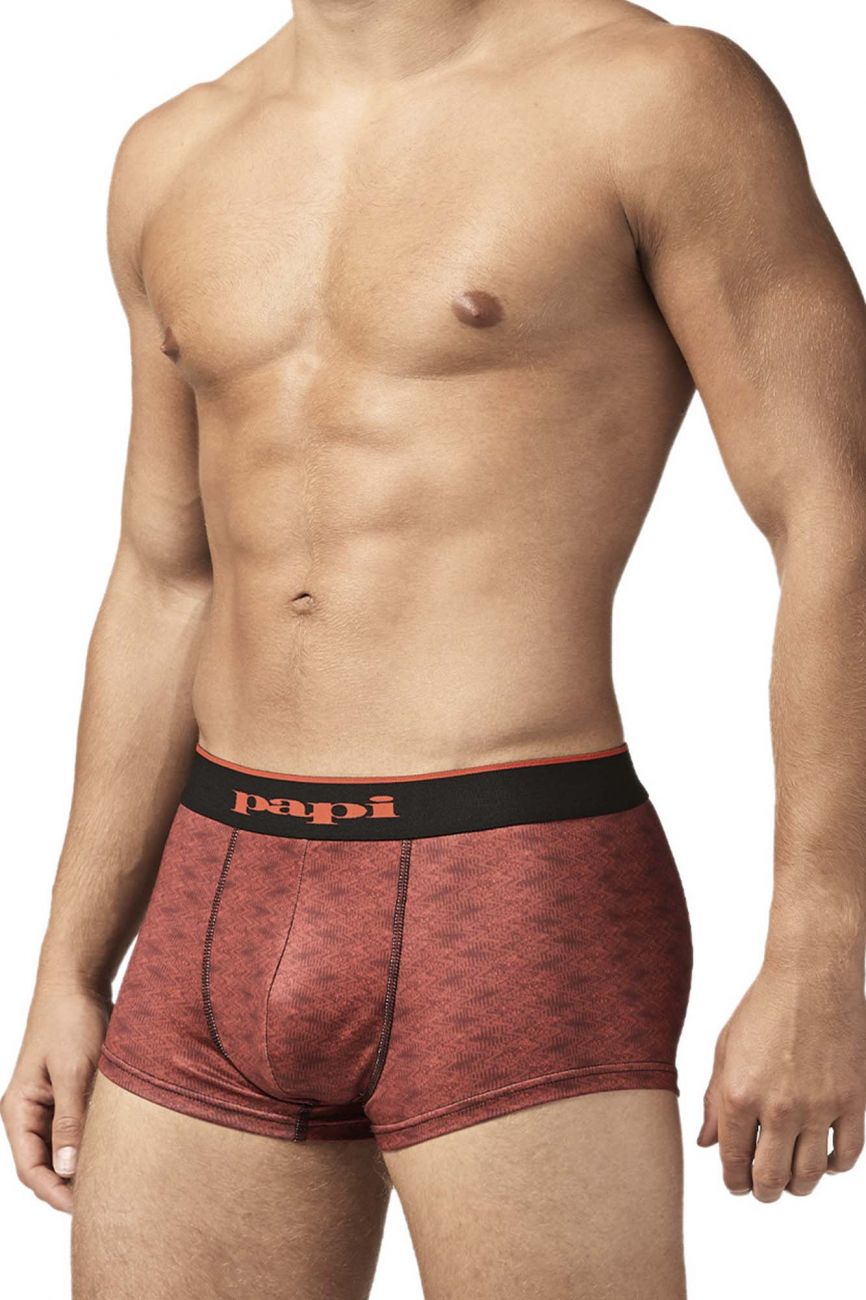 Papi UMPA048 Microflex Brazilian Trunks Red-Graphic