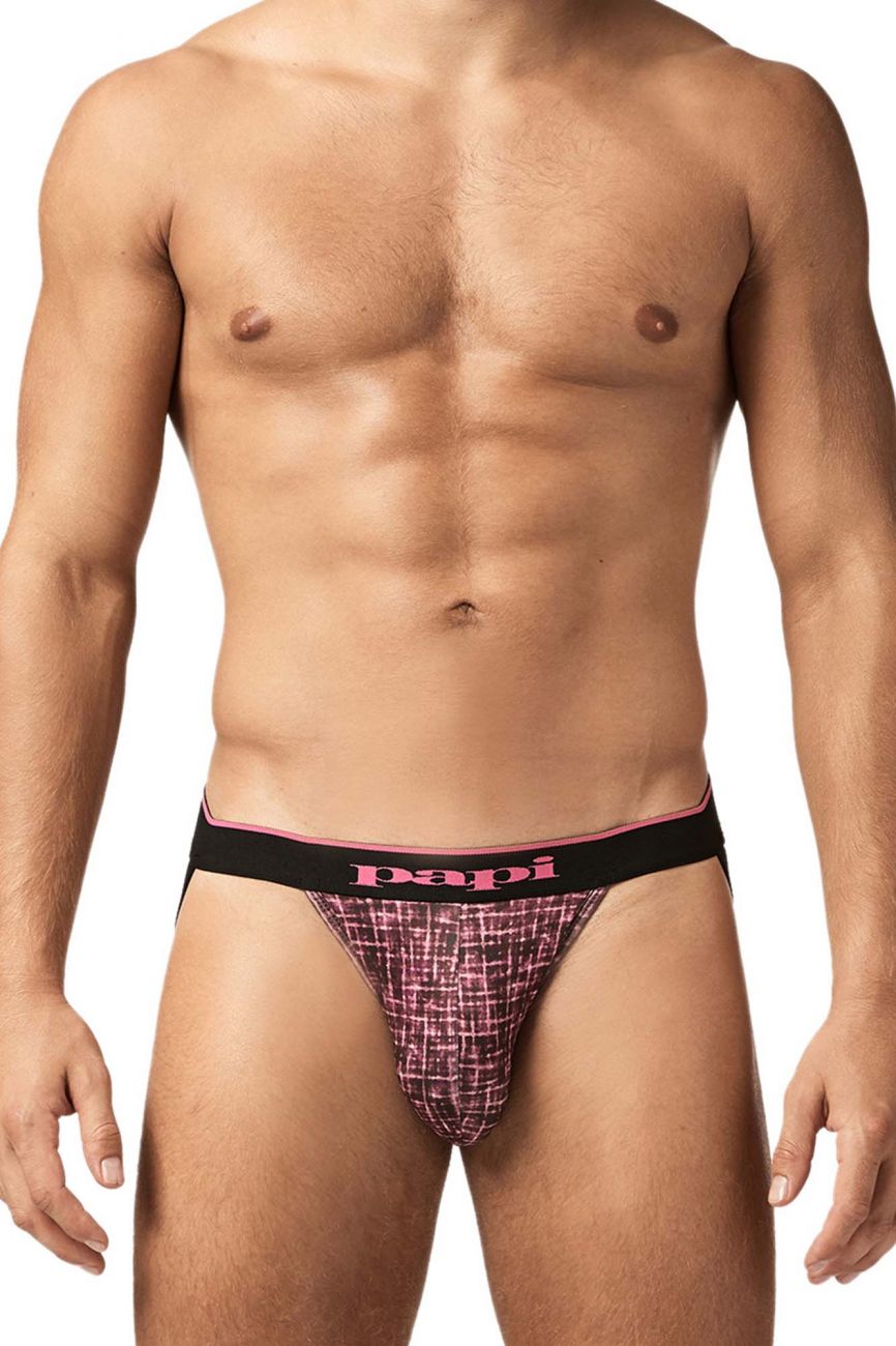 Papi UMPA049 Microflex Jockstrap Berry-Texture