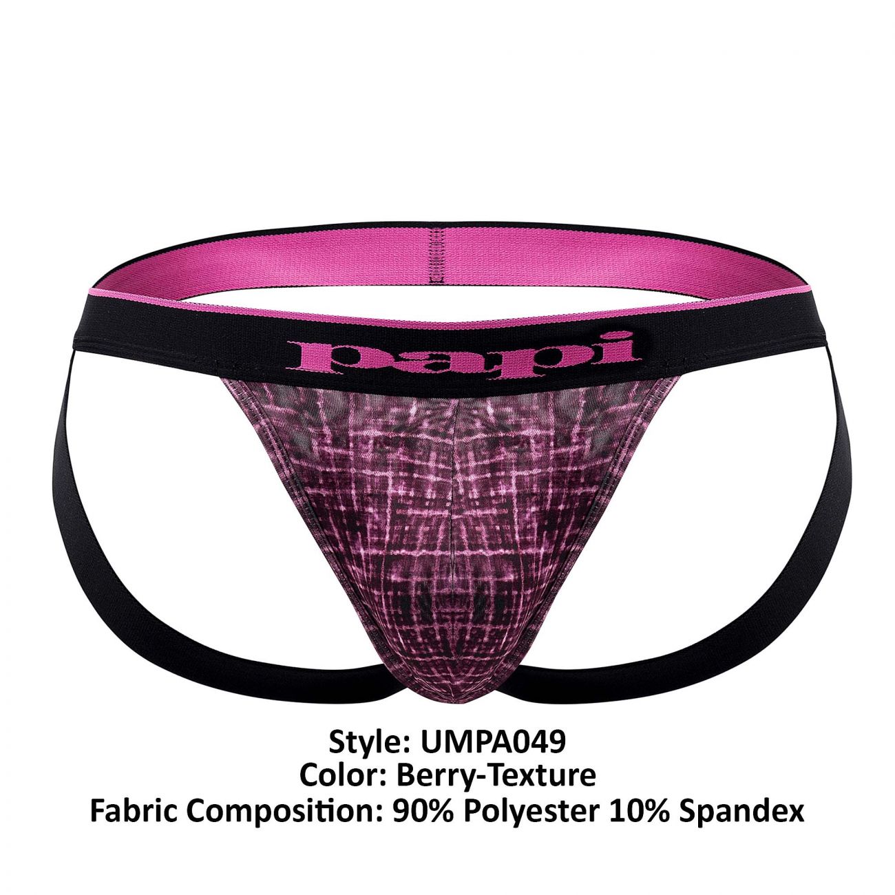 Papi UMPA049 Microflex Jockstrap Berry-Texture