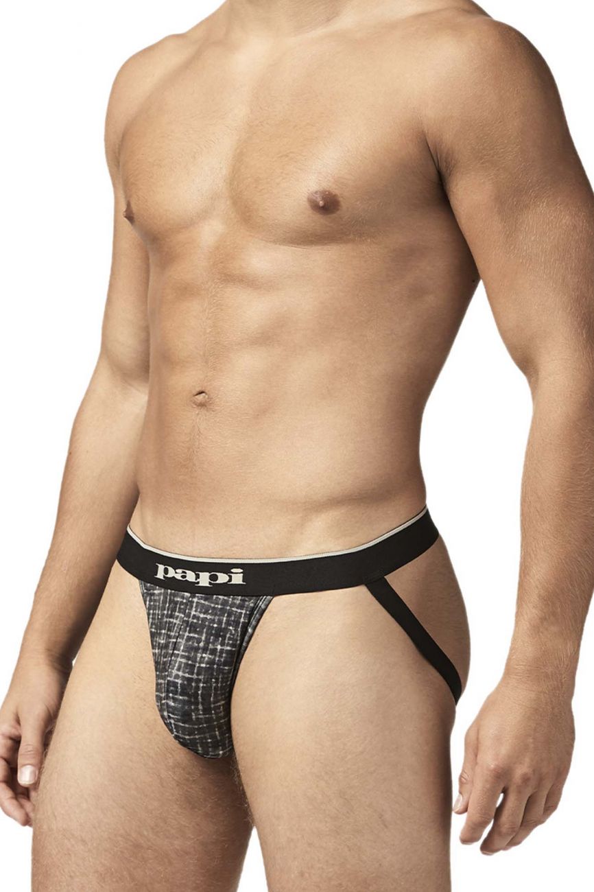 Papi UMPA049 Microflex Jockstrap Gray-Texture