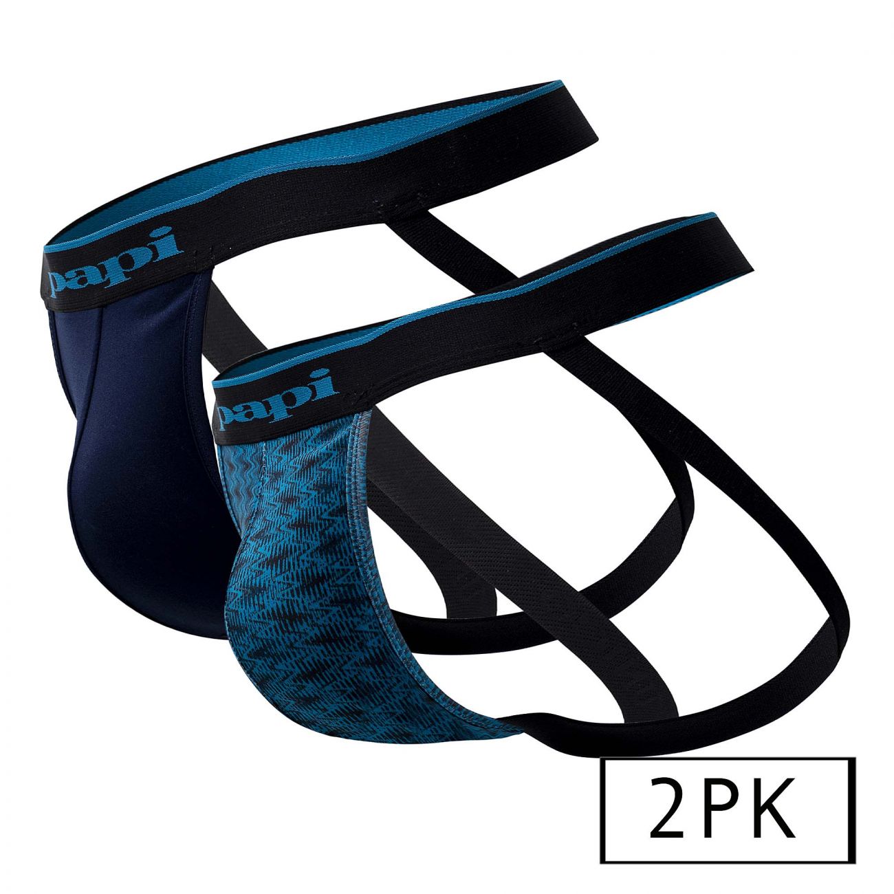 Papi UMPA049 Microflex Jockstrap Teal-Graphic