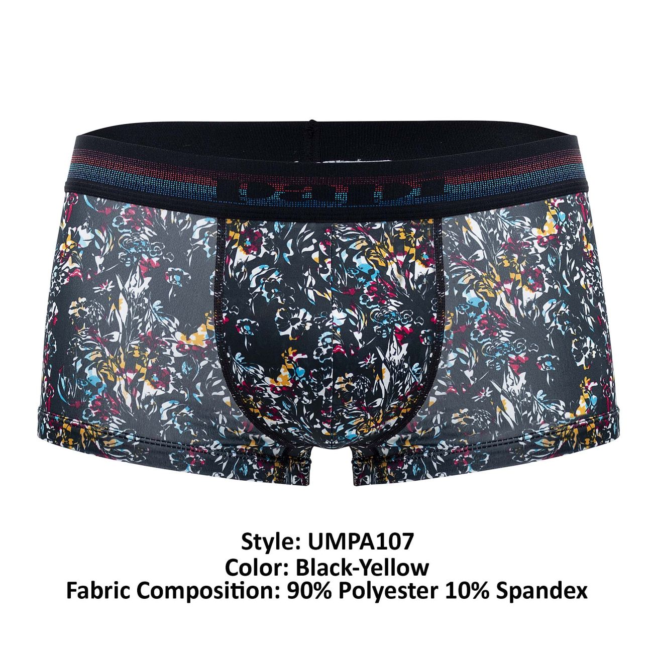 Papi UMPA107 2PK Microflex Performance Trunks Black-Yellow