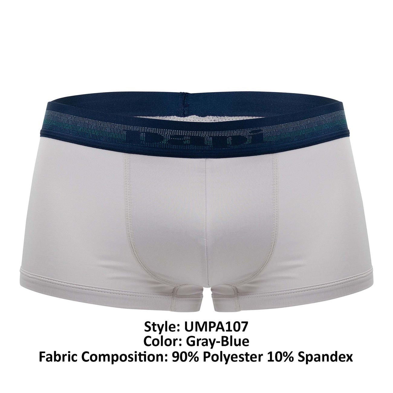 Papi UMPA107 2PK Microflex Performance Trunks Gray-Blue