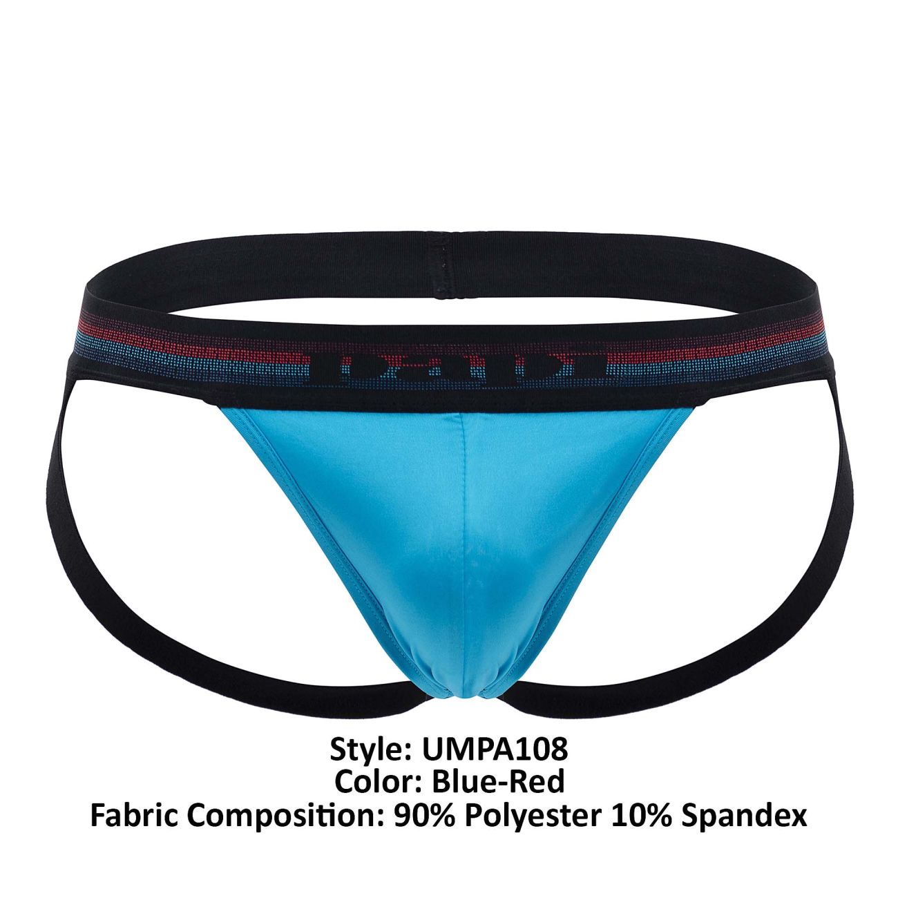 Papi UMPA108 2PK Microflex Performance Jockstrap Blue-Red