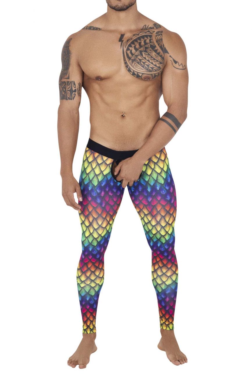 Pikante 0828 Rainbow Athletic Pants Black Rainbow