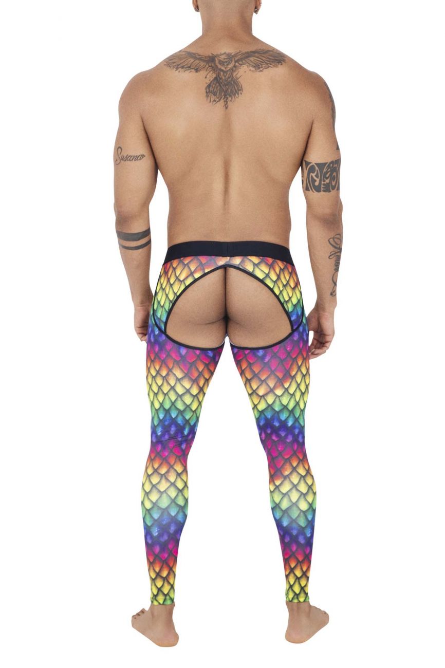 Pikante 0828 Rainbow Athletic Pants Black Rainbow