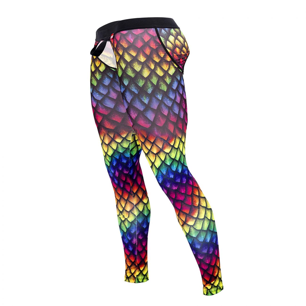 Pikante 0828 Rainbow Athletic Pants Black Rainbow