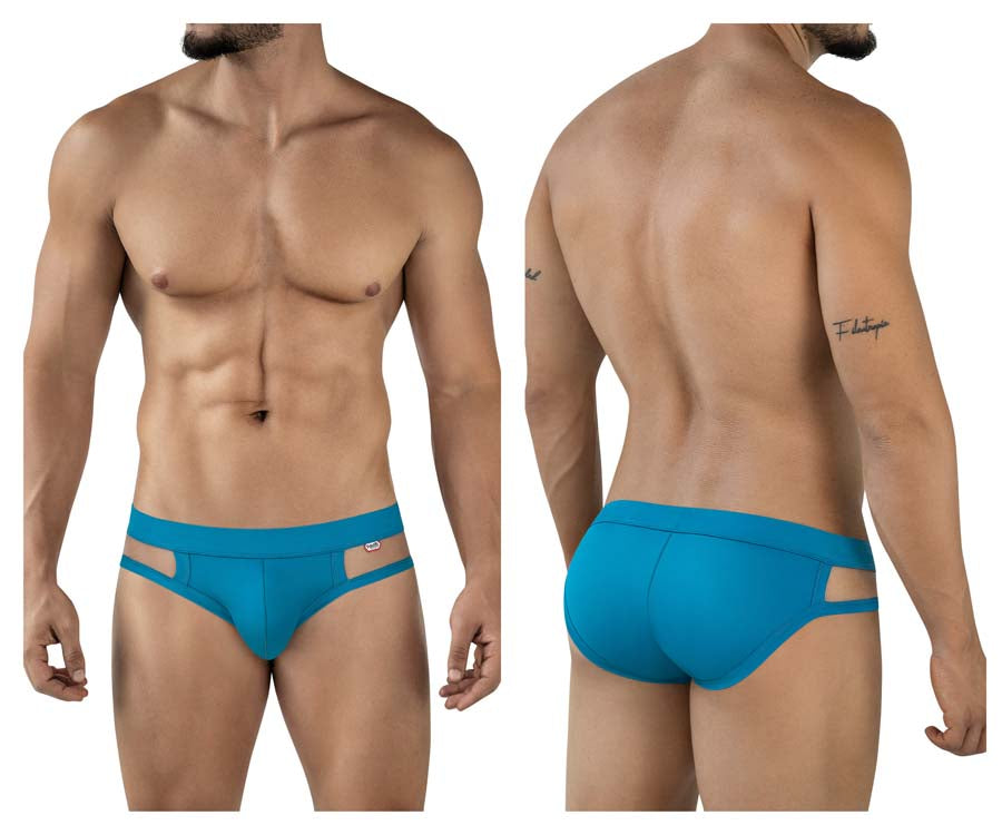 Pikante 2114 Lenox Mens Modern Minimalist Briefs Blue