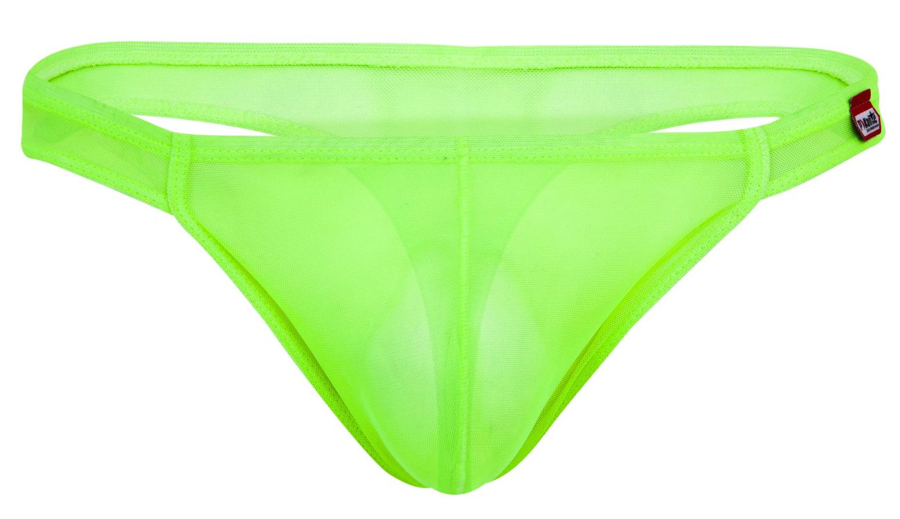Pikante 2115 Amusing Mens Barley There Thongs Neon Green