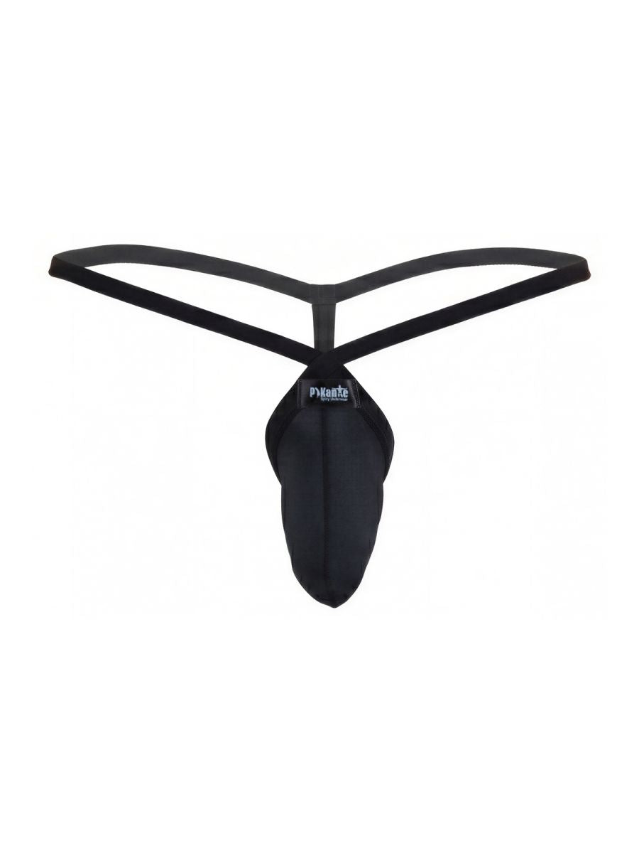 Pikante PIK 26087 Mens Daring Teardop Design G-String Black