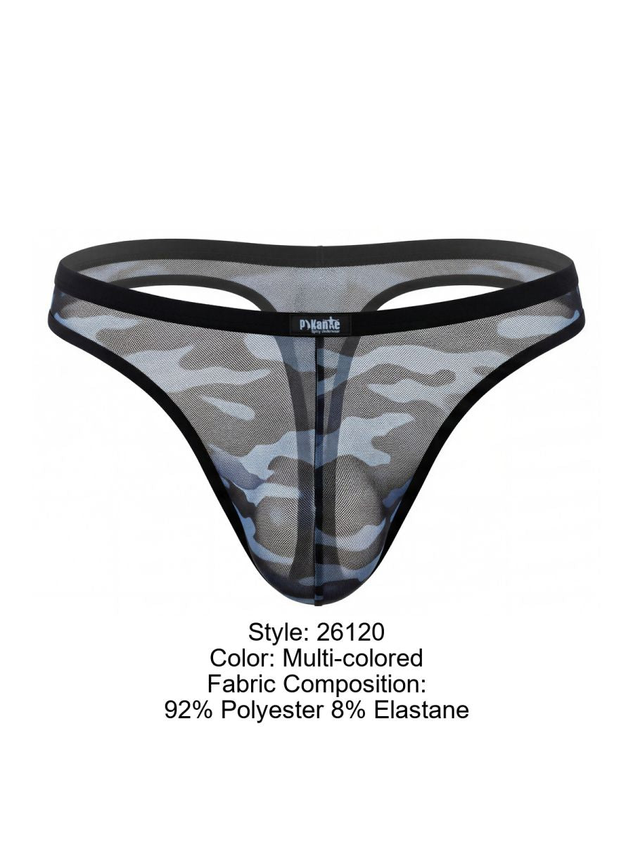 Pikante PIK 26120 Hexa Mens Camouflage Thongs Multi-coloured