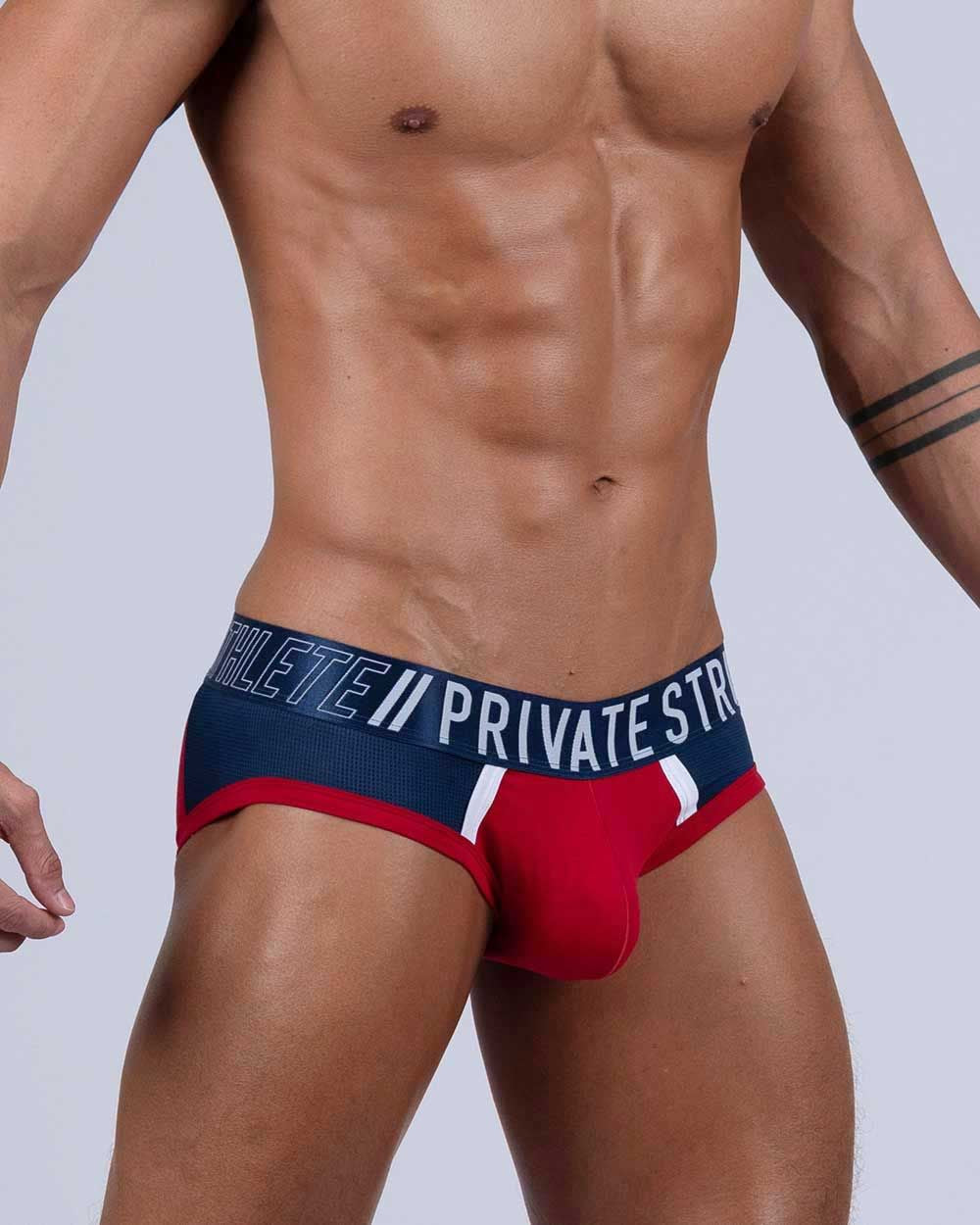 Private Structure BAUT4388 Athlete Mini Briefs Red Falcon