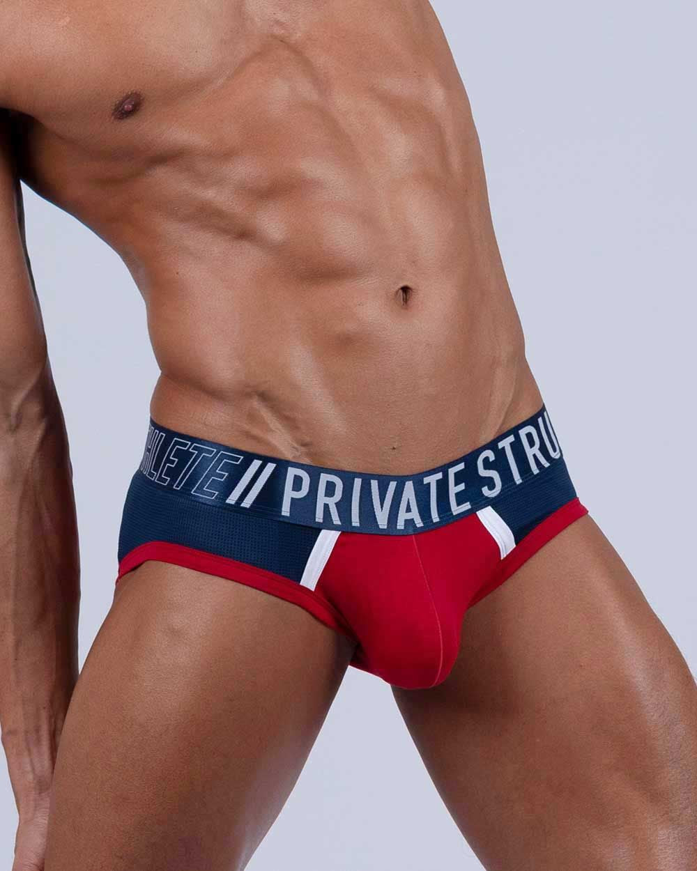 Private Structure BAUT4388 Athlete Mini Briefs Red Falcon