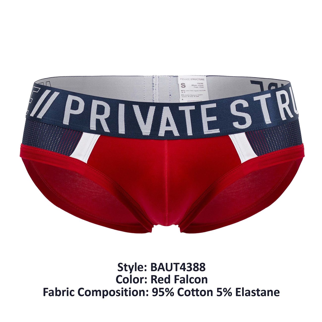 Private Structure BAUT4388 Athlete Mini Briefs Red Falcon