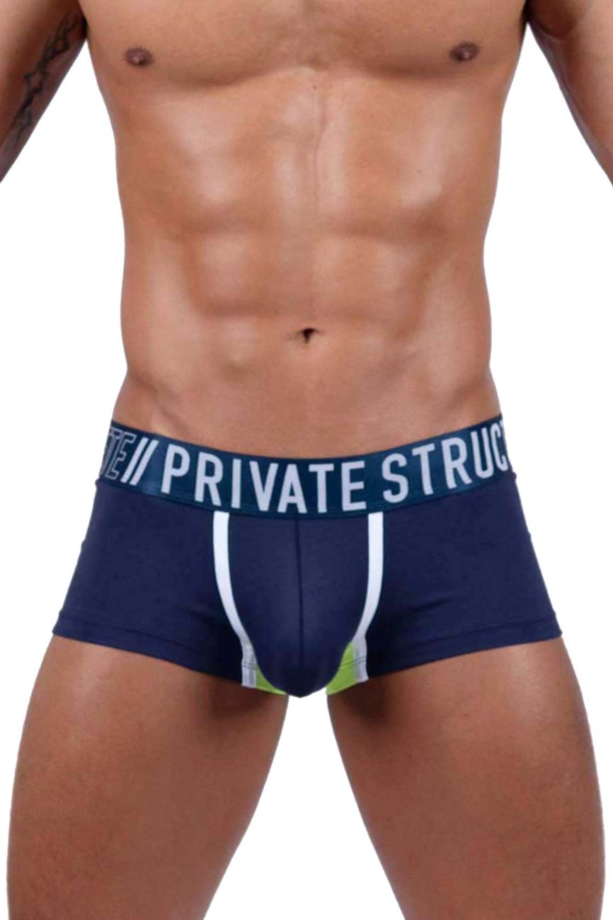 Private Structure BAUT4389 Athlete Trunks Navy Ranger