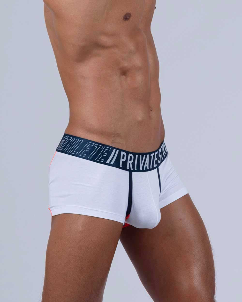 Private Structure BAUT4389 Athlete Trunks White League