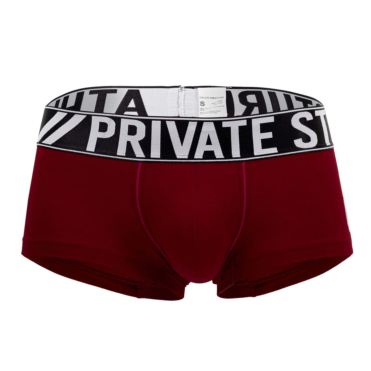 Private Structure BAUX4196 Athlete Trunks Red