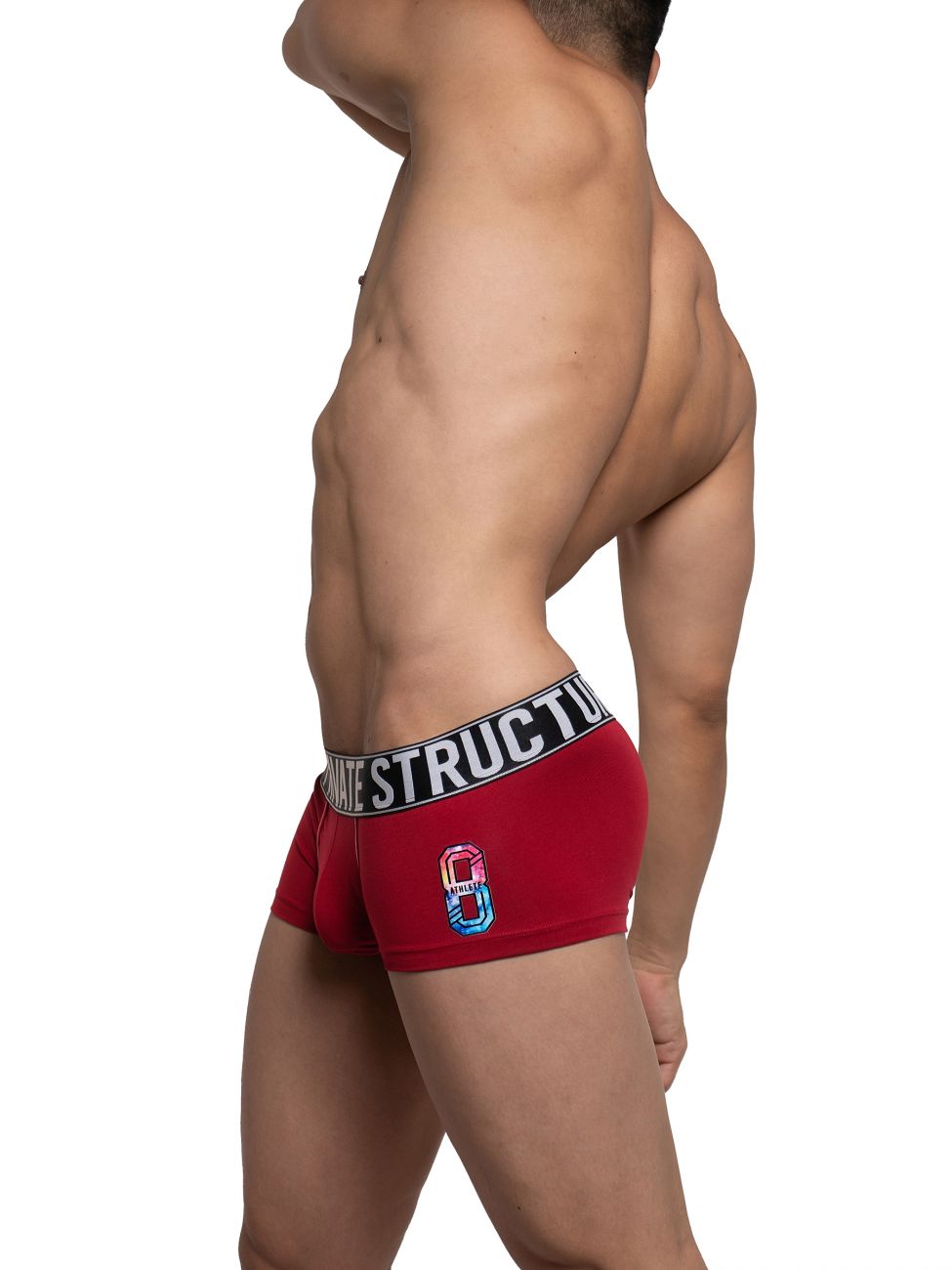 Private Structure BAUX4196 Athlete Trunks Red