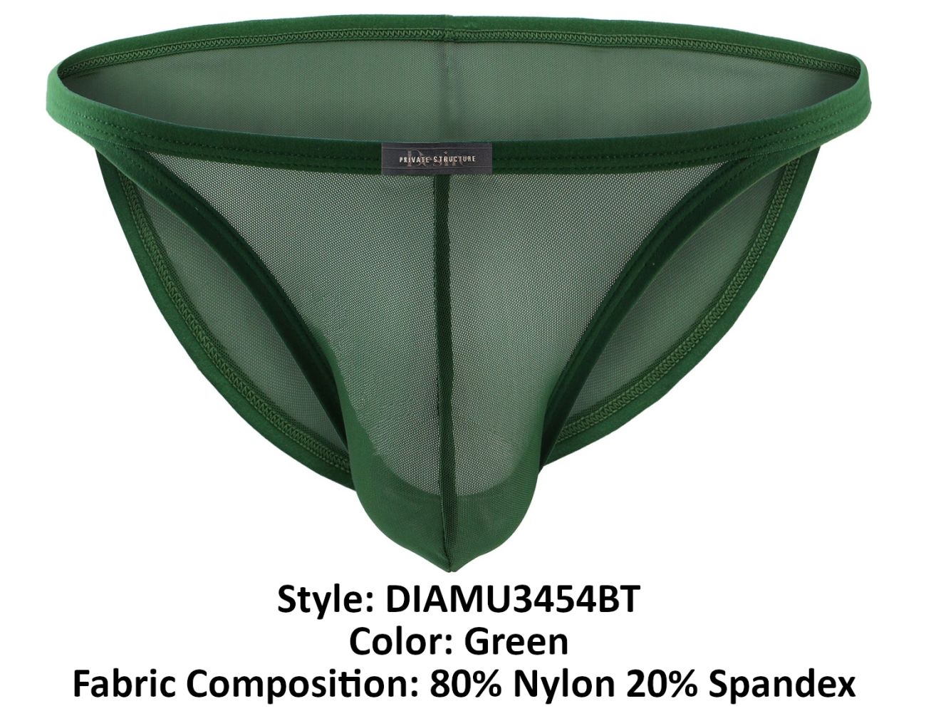 Private Structure DIAMU3454BT Desire Intima Low Rise Bikini Green