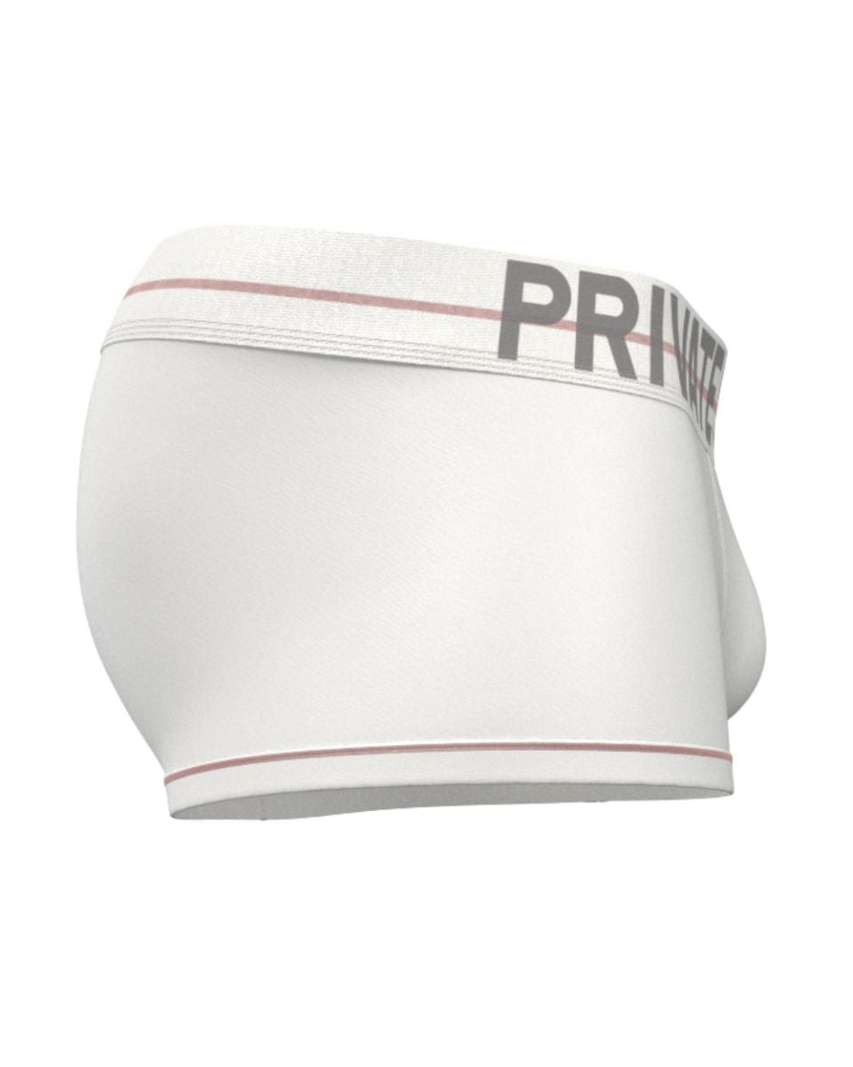 Private Structure MOUX4103 Mo Lite Mid Waist Trunks White
