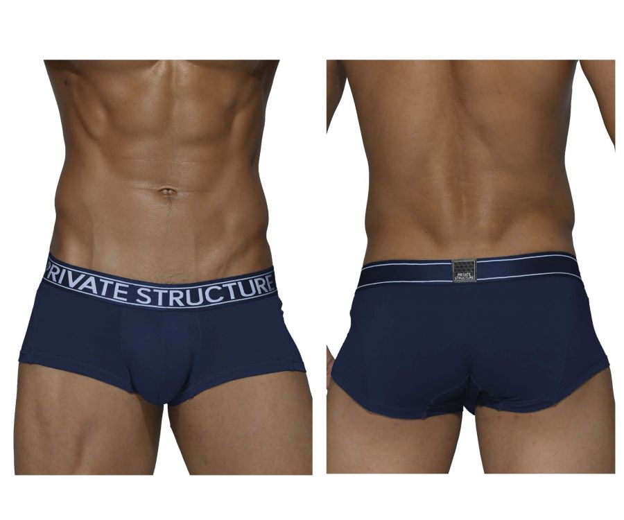 Private Structure PBUX4073 Platinum Bamboo Trunks Midnight Navy