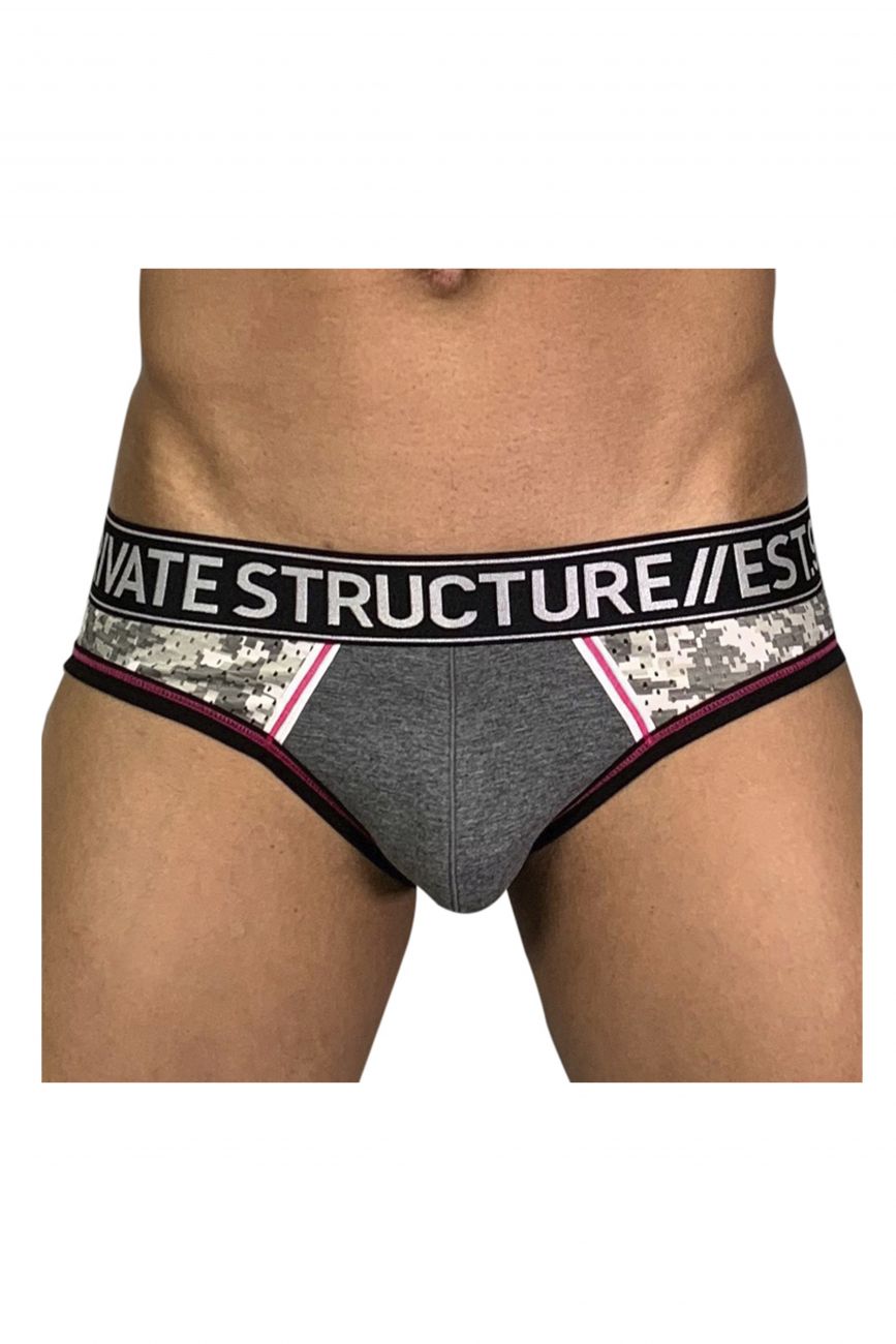 Private Structure SMUY4022 Soho Military Mini Briefs Camo Grey