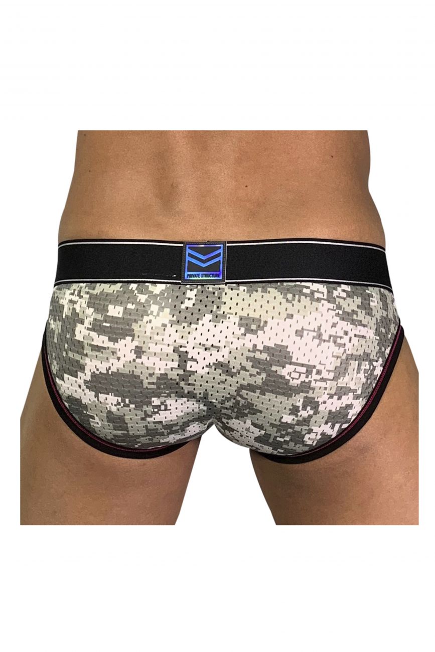 Private Structure SMUY4022 Soho Military Mini Briefs Camo Grey