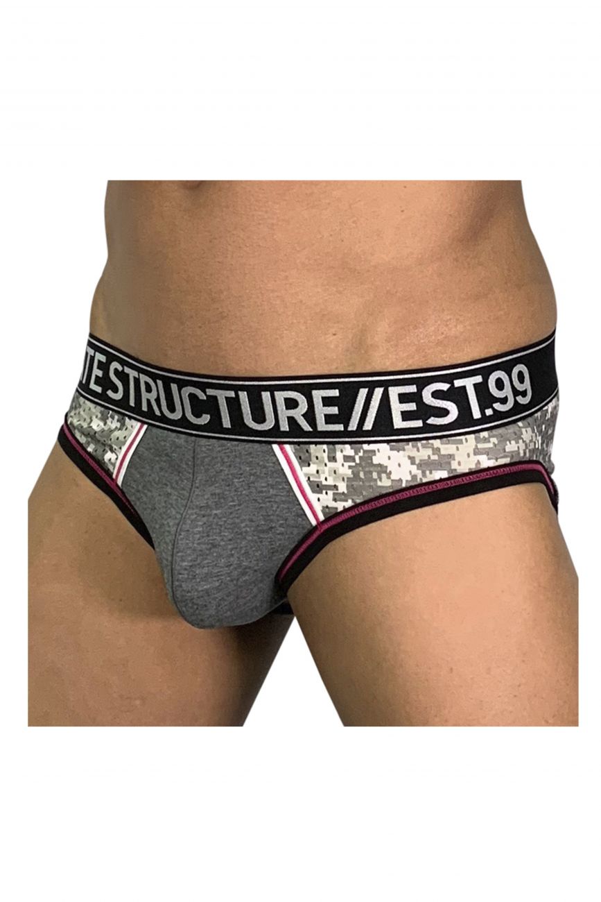 Private Structure SMUY4022 Soho Military Mini Briefs Camo Grey