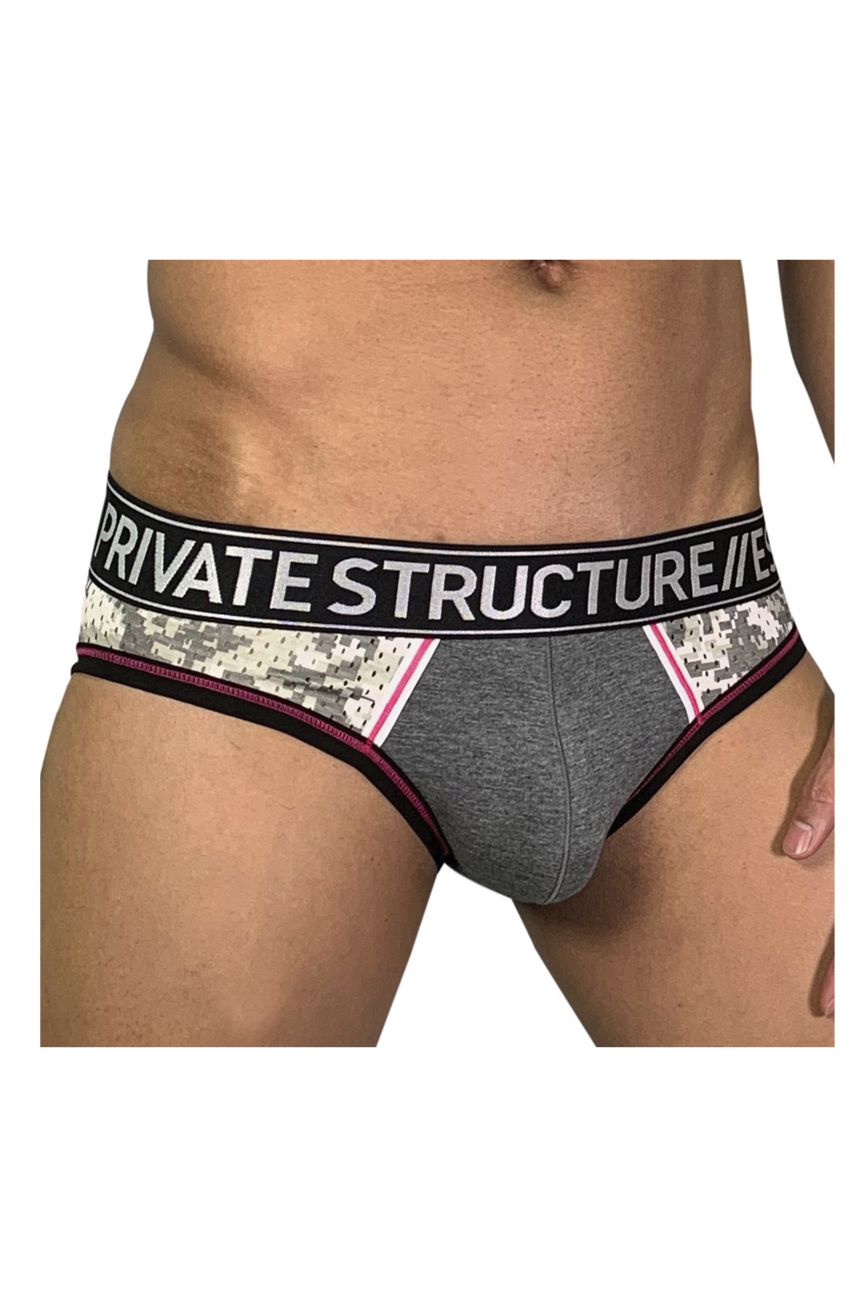 Private Structure SMUY4022 Soho Military Mini Briefs Camo Grey