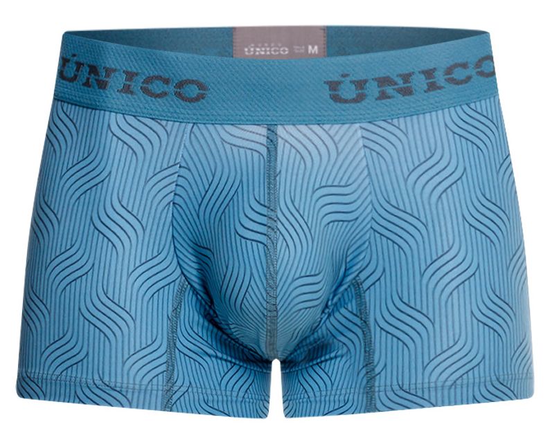 Unico 26020100111 Lenoso Mens Keep it Sleek Trunks Blue Plus Sizes