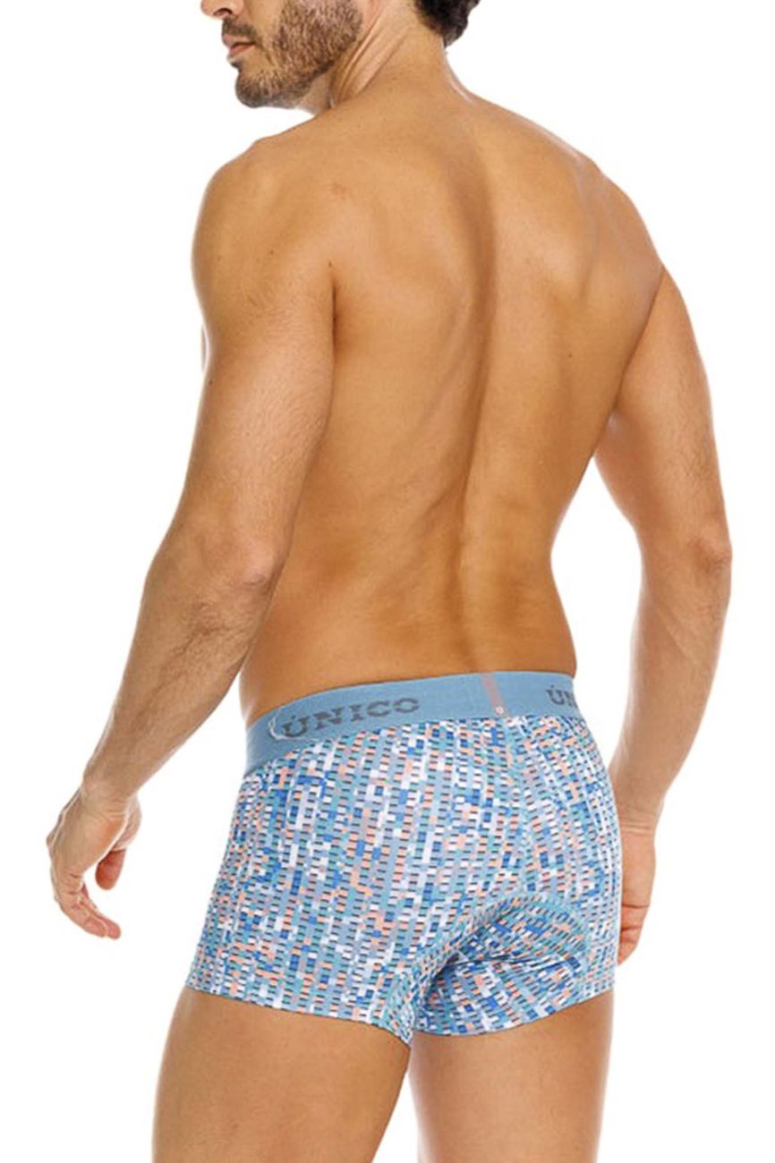 Unico 26020100112 Lignina Mens Everyday Underwear Trunks Blue Plus Sizes