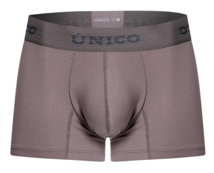 Unico 26020100120 Ruano Mens Effortlessly Sexy Trunks Gray Plus Sizes