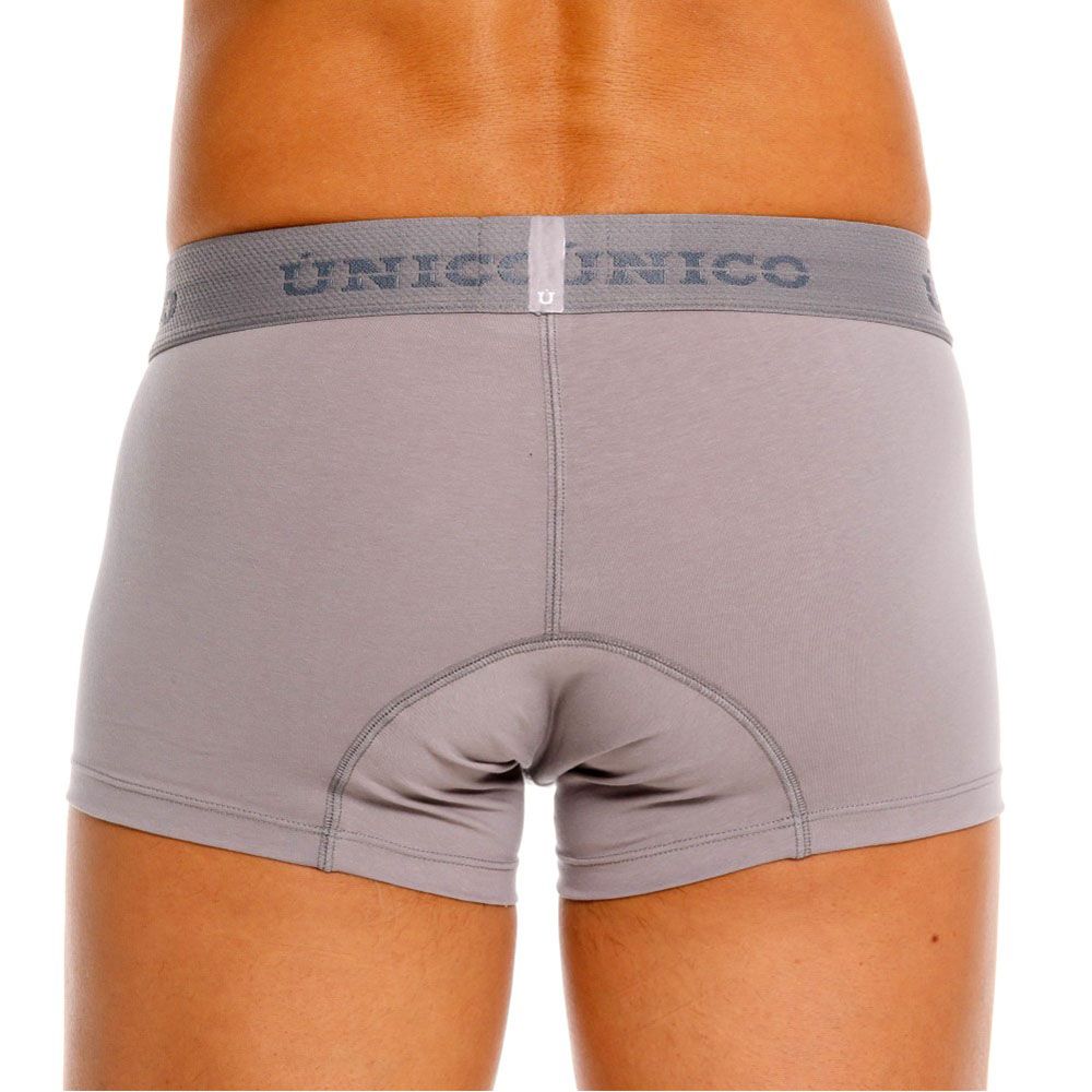Unico 26020100120 Ruano Mens Effortlessly Sexy Trunks Gray Plus Sizes
