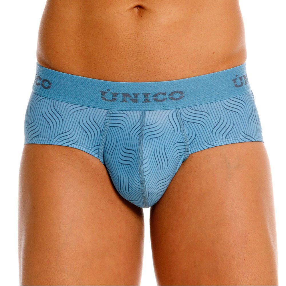 Unico 26020101111 Lenoso Mens Modern Comfortable Briefs Blue