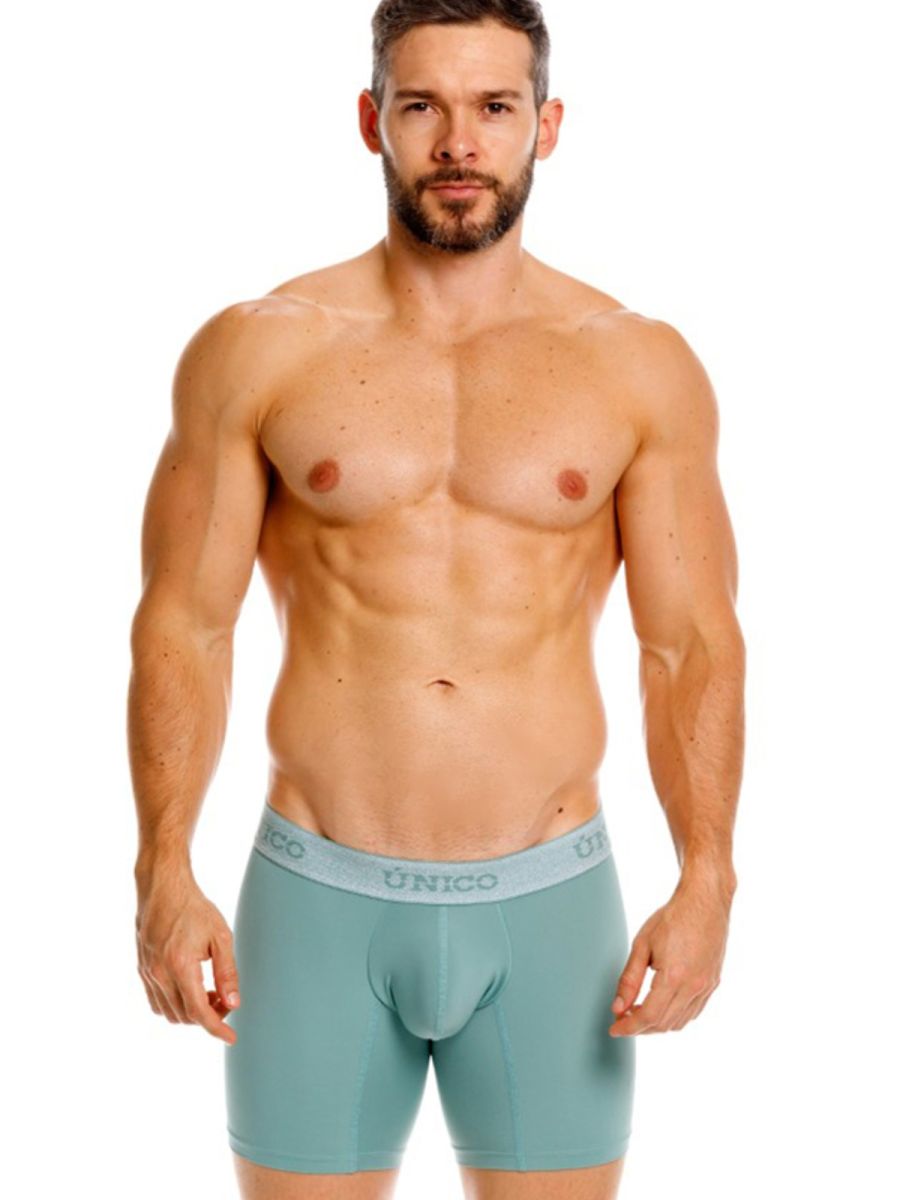 Unico 26040100221 Ceramic Boxer Briefs Color Green Plus Sizes