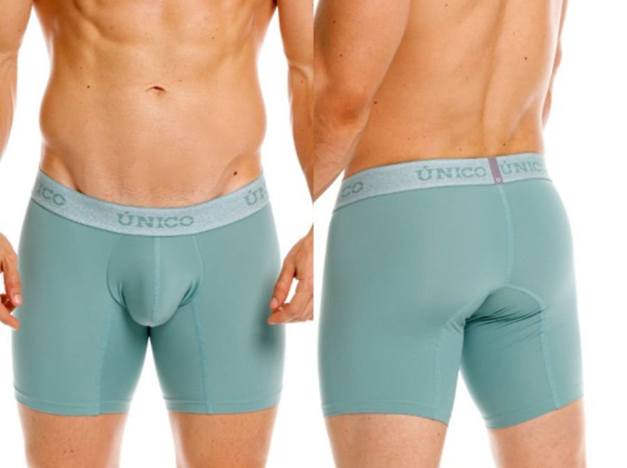 Unico 26040100221 Ceramic Boxer Briefs Color Green Plus Sizes