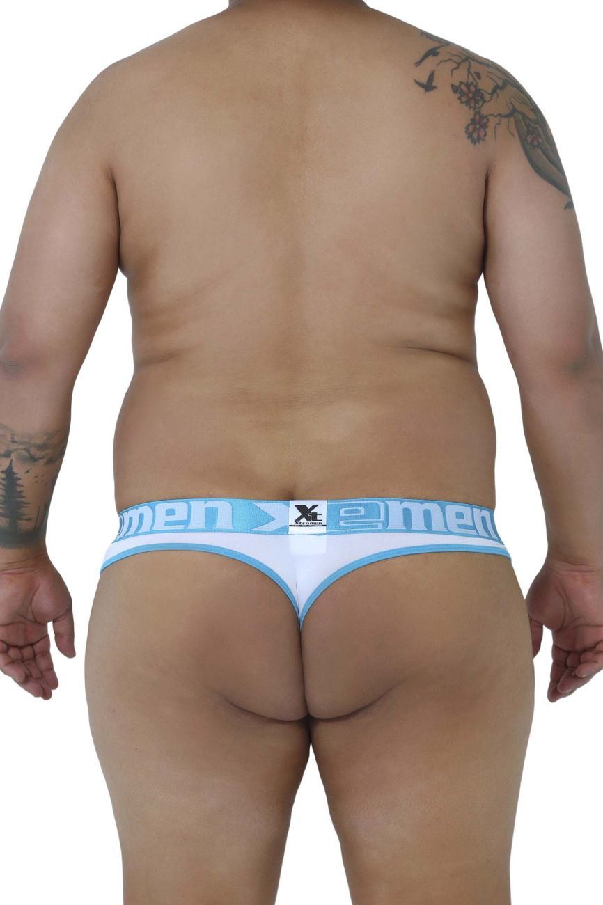 Xtremen 91031X-3 3PK Thongs Fuchsia-White-Blue Plus Sizes