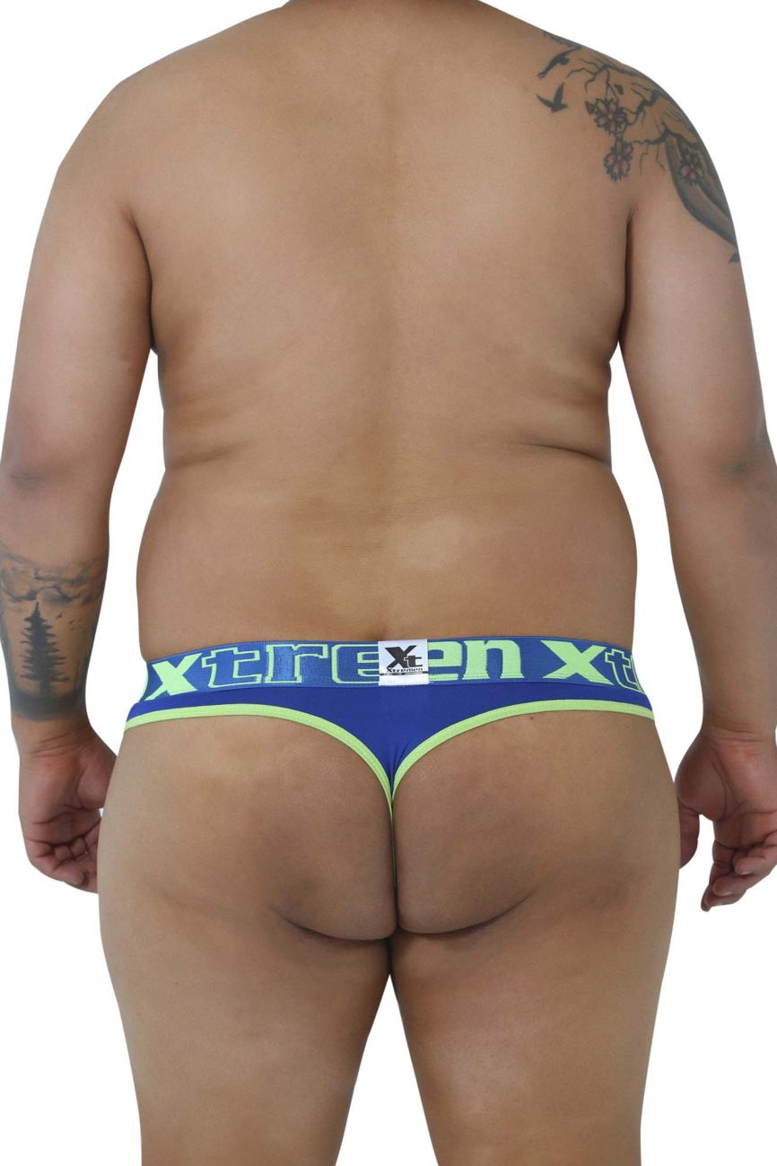 Xtremen 91031X-3 3PK Thongs Fuchsia-White-Blue Plus Sizes