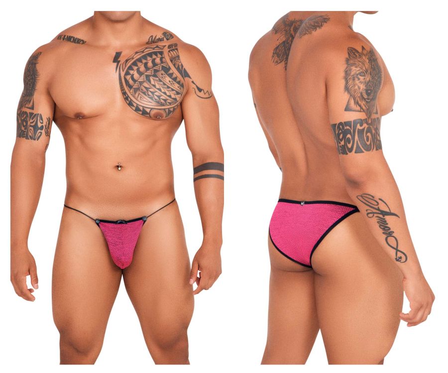 Xtremen 91132 Colorful Mesh Bikini Fuchsia