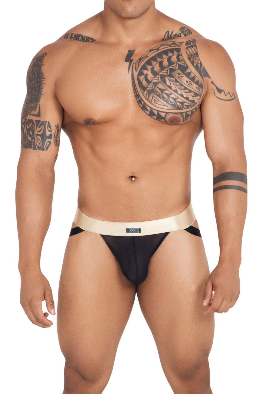 Xtremen 91134 Stylish Mesh Jockstrap Black